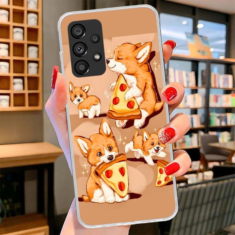 

Cartoon Corgi Cute Dog Phone Case For Samsung Galaxy A17 A37 A57 A16 A26 A36 A56 A15 A25 A35 A55 A14 A24 A34 A54 A13 A23 A33 A53 Samsung A35