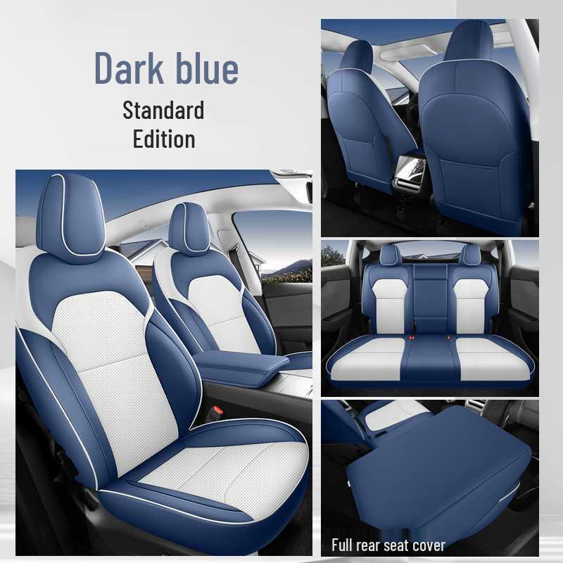 Tesla Model Y All-Season Wear-Resistant Leather Seat Covers & Cushions