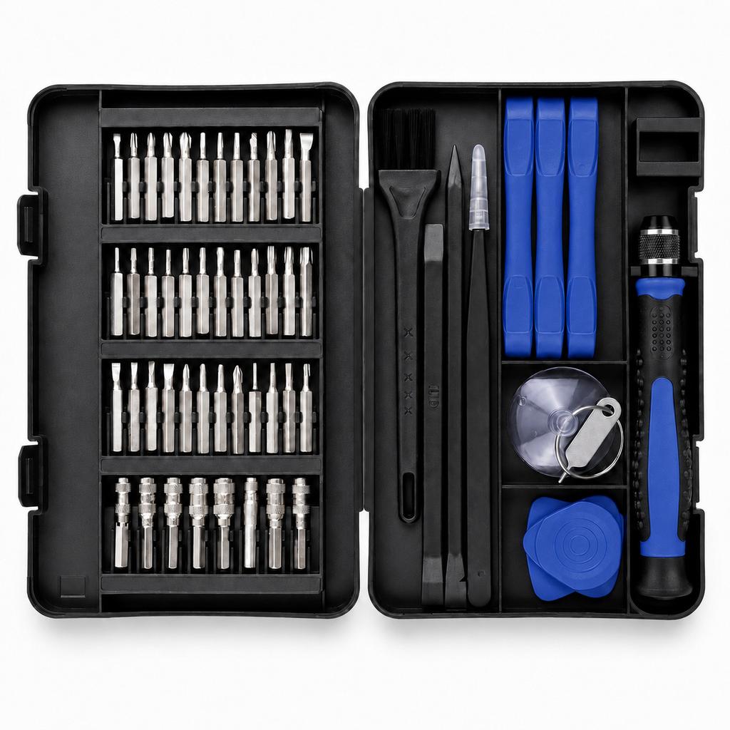 Multi Precision Screwdriver Repair Kit Magnetic Screw Bits Anti Static Tweezers Pry Tools For Cell Phone PC Watch Game Console Maintenance