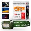 Customizable Outdoor Induction Headlamp: High Power, Bright Lumens, Long Battery Life, Super Bright for Fishing