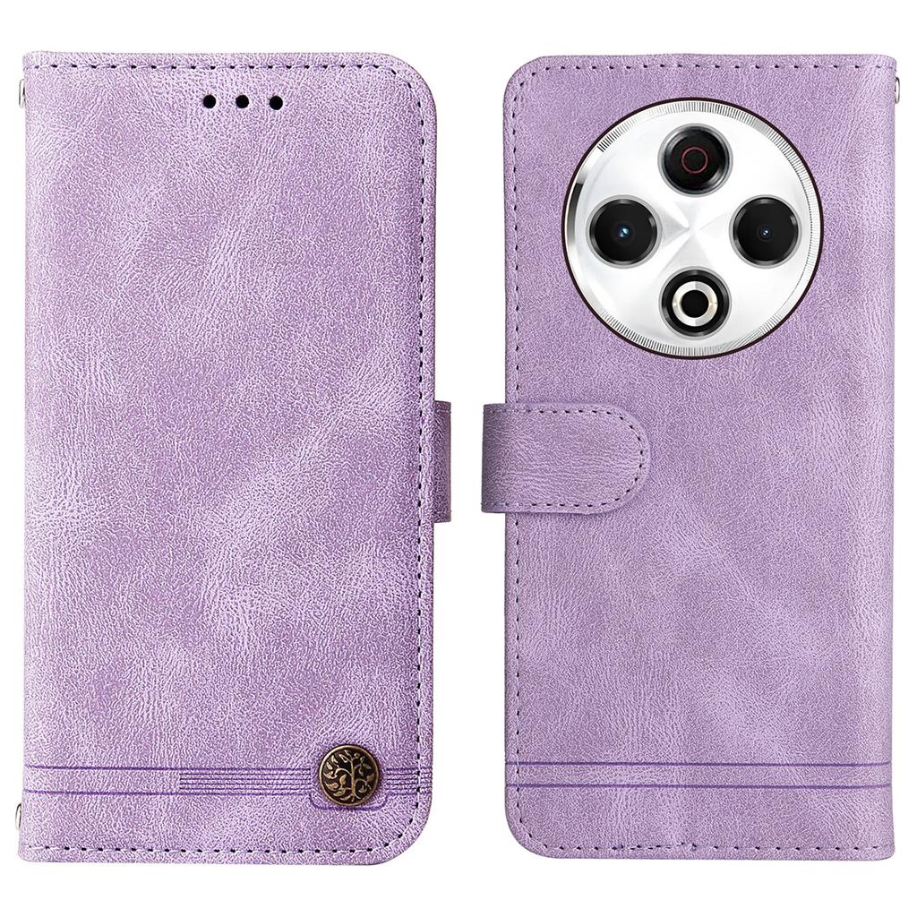 For TECNO Spark 30 4G Leather Wallet Cases Skin Touch Phone Cover Stand with Strap