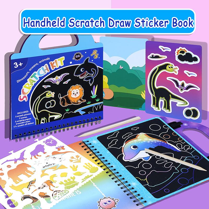 First-Class Kid High-Standard Scratch Top-Grade Art Top-Grade Play Collection Kit Superior-Grade Colouring Superior-Grade Book Self-Assembly
