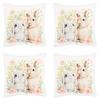 TG80610-14 EASTER FLOCKED BUNNY WITH BOW