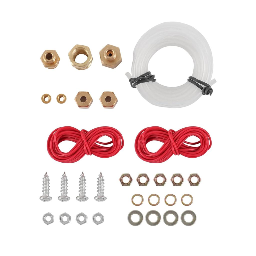 JDMSPEED 2 Inch Triple Gauge Set - Oil Pressure, Water Temp, Volt Meter (Oil: 0-100 PSI, Water: 100-280F, Volt: 8-16V) - Fits GM, Ford, Mopar & More