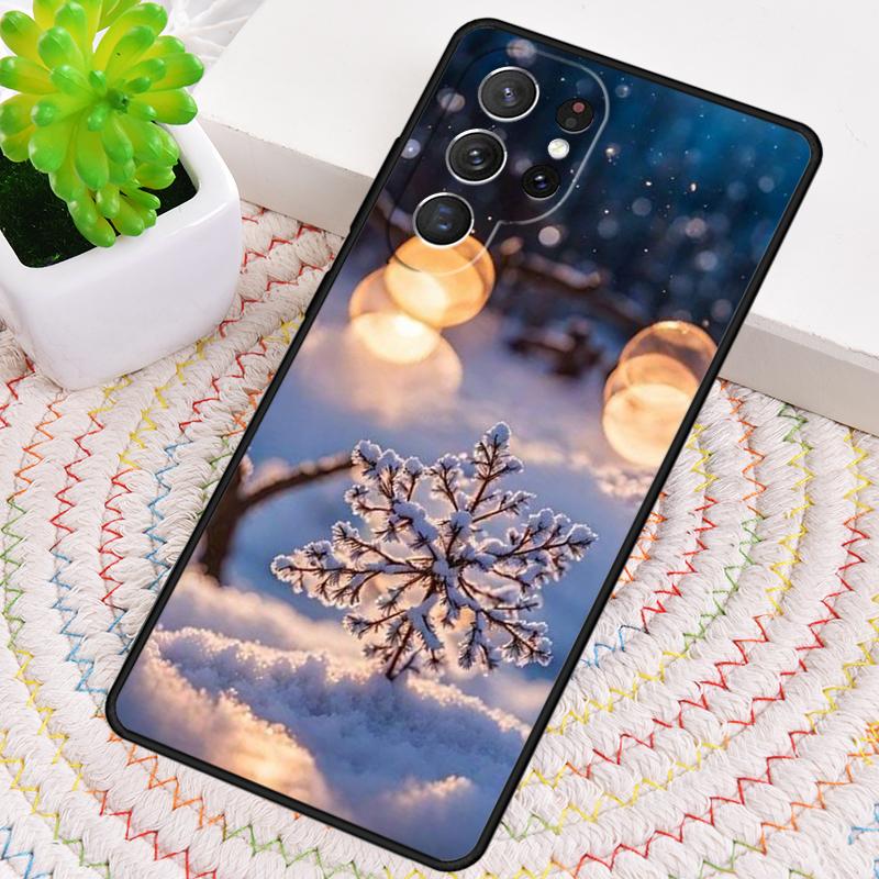 Landscape Winter Light Snow Silicone Phone Case For Samsung Galaxy Note 10 Pro S26 S25 S24 S23 S22 S21 Plus S25Ultra Capa Cover