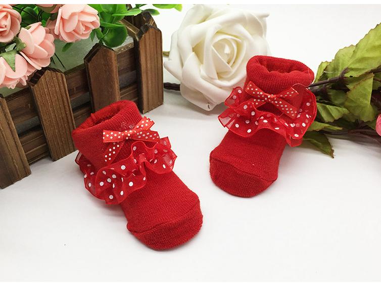 Lace-Trimmed Children's and Baby Dress Socks for Special Occasions