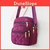 Oxford Fabric Small Shoulder Bag For Women With Zipper Closure For Daily Use