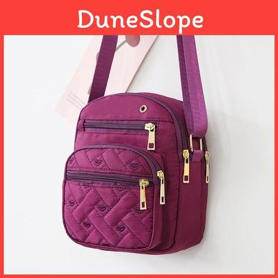Oxford Fabric Small Shoulder Bag For Women With Zipper Closure For Daily Use