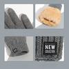 Gloves Winter Men Double Layer Fleece Lined Thick Driving Riding Cold Proof Thermal Knit Touchscreen Gloves Women