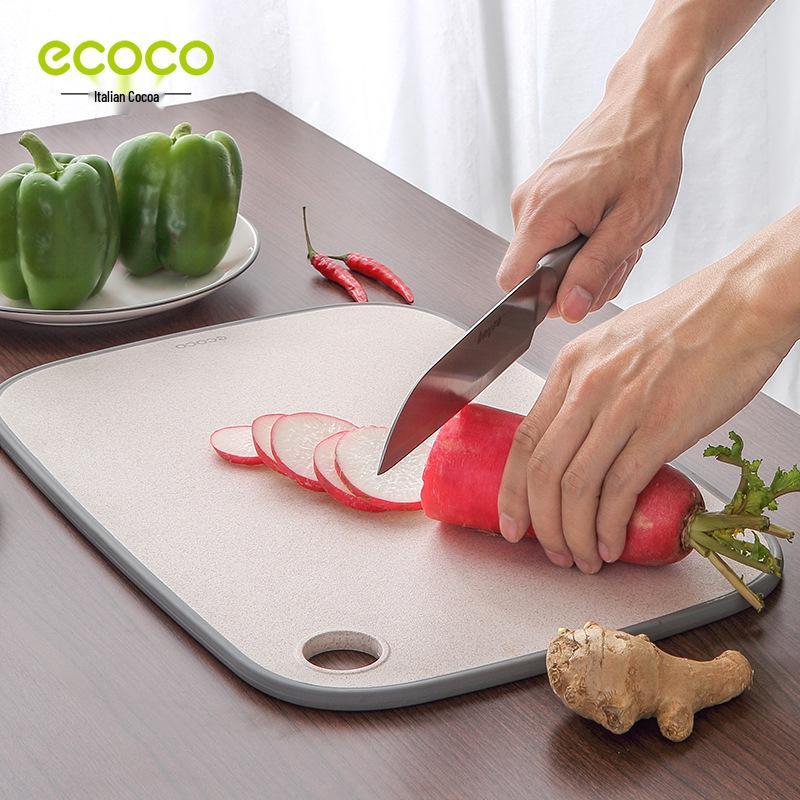 Antibacterial Wheat Straw Cutting & Chopping Board - Mold-Resistant Plastic Fruit Pad