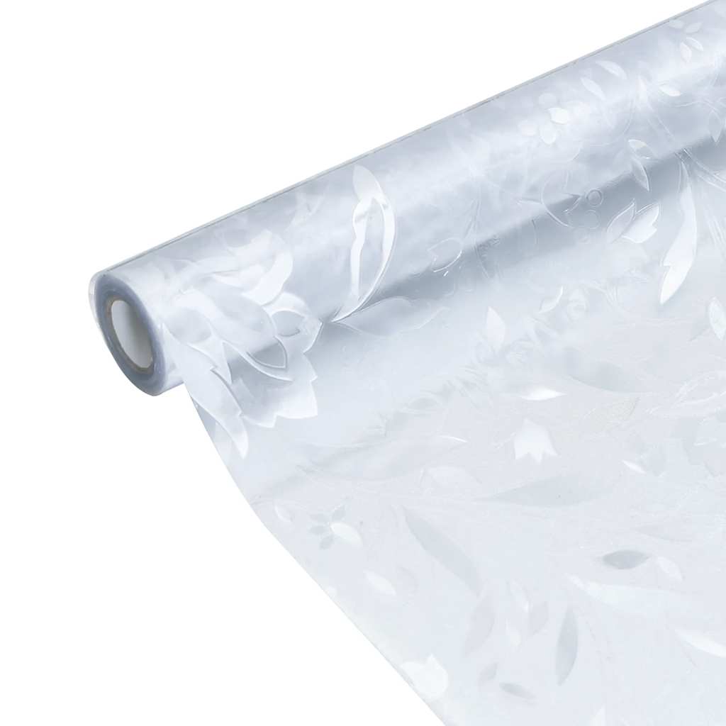 Vidaxl Folia Okienna, Matowa, Wzór W Kwiaty, 90X500 Cm, Pvc