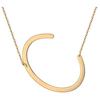 Titanium Steel Peach Heart Letter Necklace 26 Letters Love Clavicle Neck Chain