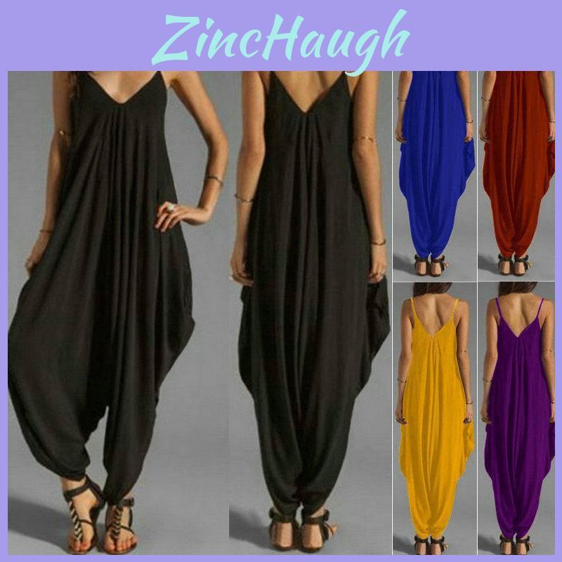 2021 Sommer Trendiger Schwarzer V-Ausschnitt Modischer Sexy Rückenfreier Jumpsuit Für Damen