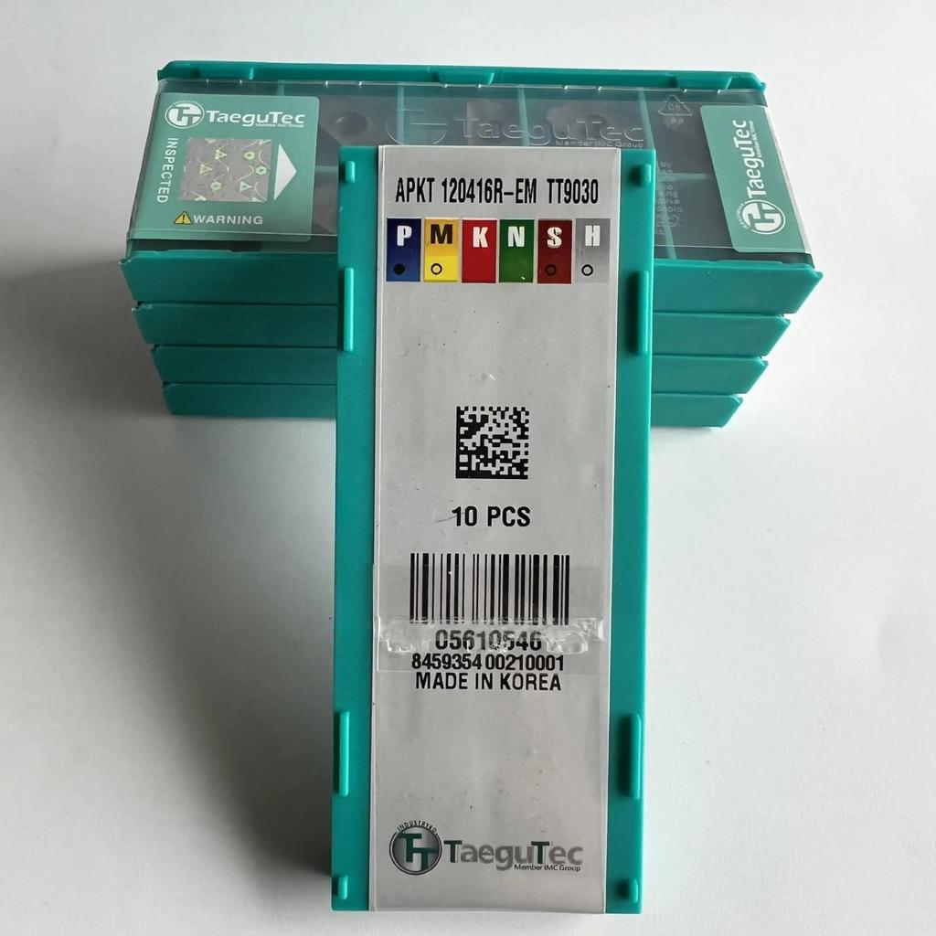 TaeguTec / APKT120416R-EM TT9030 /Original genuine CNC alloy blade 10 PCS