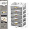 Transparent Large Capacity Cosmetic Storage Box with Drawers for Makeup, Jewelry, and Masks