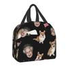 Schnauzer Coffee Dog Breed Pet Art Pure Breed Cafes Insulated Lunch Bag for Women Leakproof Cooler Thermal Bento Box