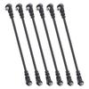 6PCS Guitar Effect Pedal Cables 6.35mm Elbow Right Angle Connector Head 6in Length