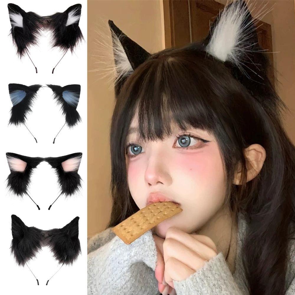 1Pc Halloween Cat Ear Cosplay Headband For Women New Style Cute Hairband For Halloween Christmas Cosplay Party Costume