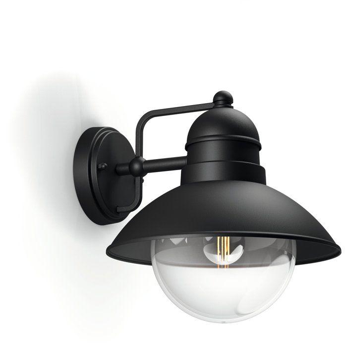 Lampe murale - philips - hoverfly - noir - ip44