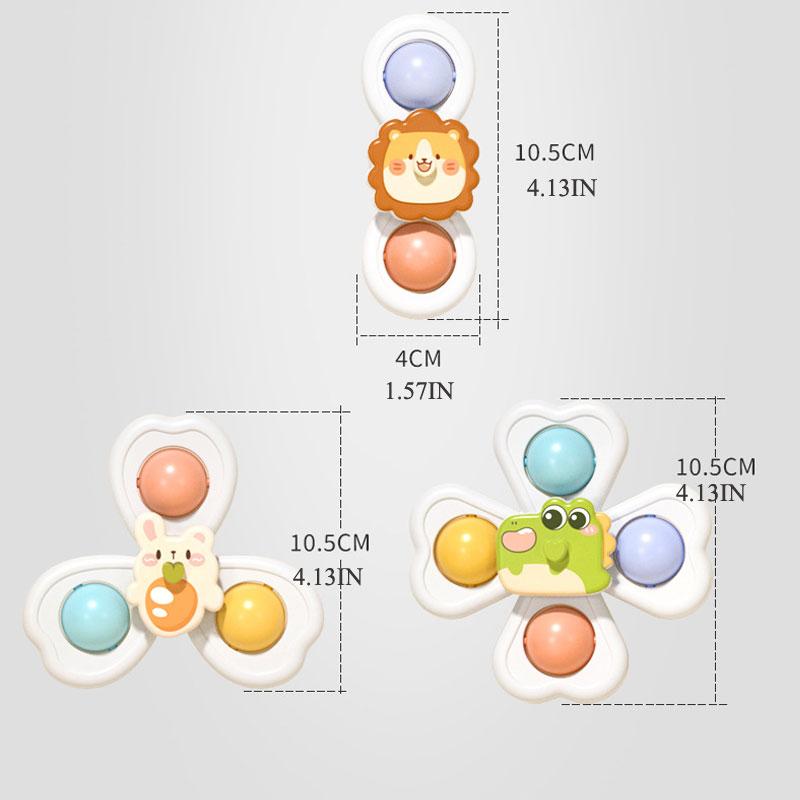 Suction Cup Spinner High Chair Baby Toys 6 12 Months Rotating Rattle for Bath Shower Educational Montessori Game 1 2 3 Years
