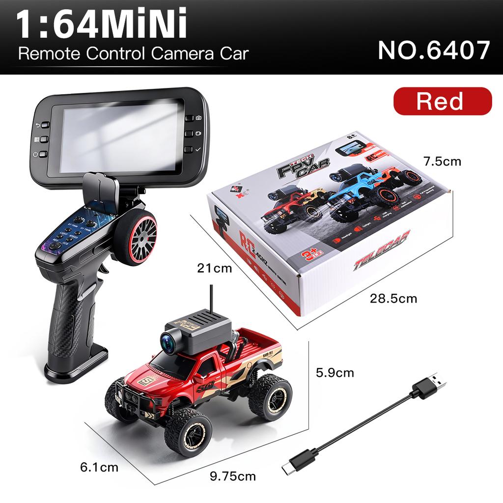 AAXU1 WLtoys 6407 1:64 Scale Mini RC Car Toy Model with Remote Control And WiFi APP Desktop Remote Camera Control RC Cars