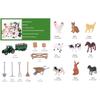 Farm Scene Building Set 21 Realistic Farm Animals Farmer Figurines Toy Creative Learning Activity For Children