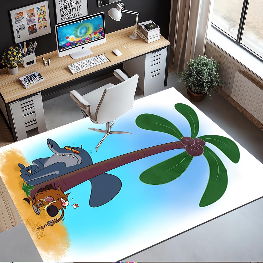 Zig & Sharko Printed Carpet Rug for Office Chair Living Room Bedroom Kitchen Room Decor Gifts