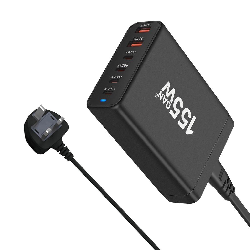 200W Multi-Port Desktop GaN Charger with 4C2A Direct Charging