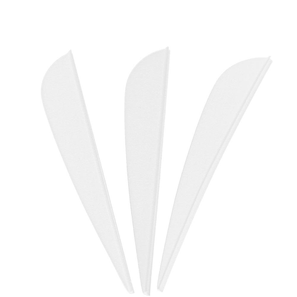 12 bucăți de 3 inci accesorii pentru săgețile pentru tir cu arcul de vânătoare(alb)