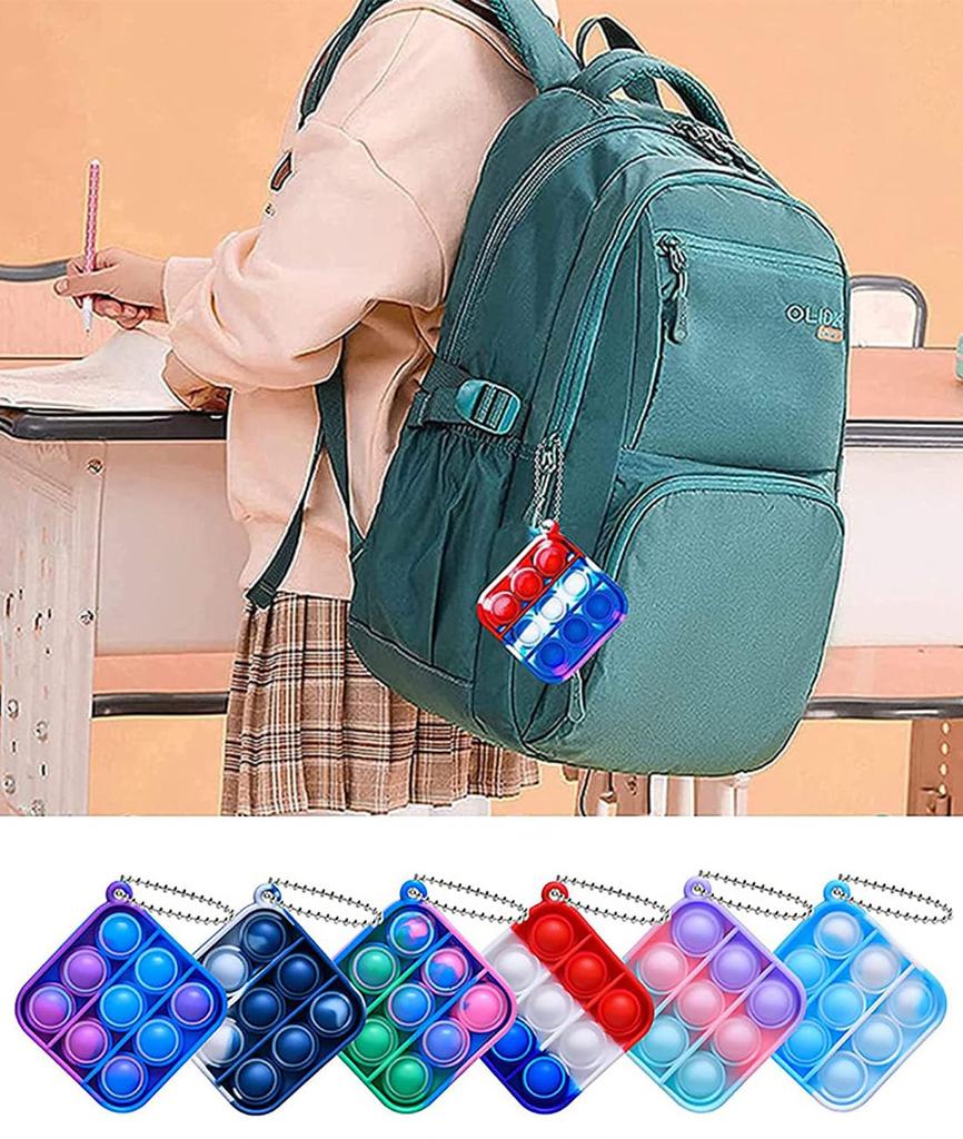 Push Pop Squeeze Push Pop Fidget Educational Stress Intelligence Festival 24 Toys, Keychains, Set, Toys, Bubble-Sensing, Toy, Relief, Development,