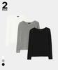 Lugkaeseuteu [2Pack] Elin Baisic T-Shirt / Elin Baisic T-Shirt_3Colors