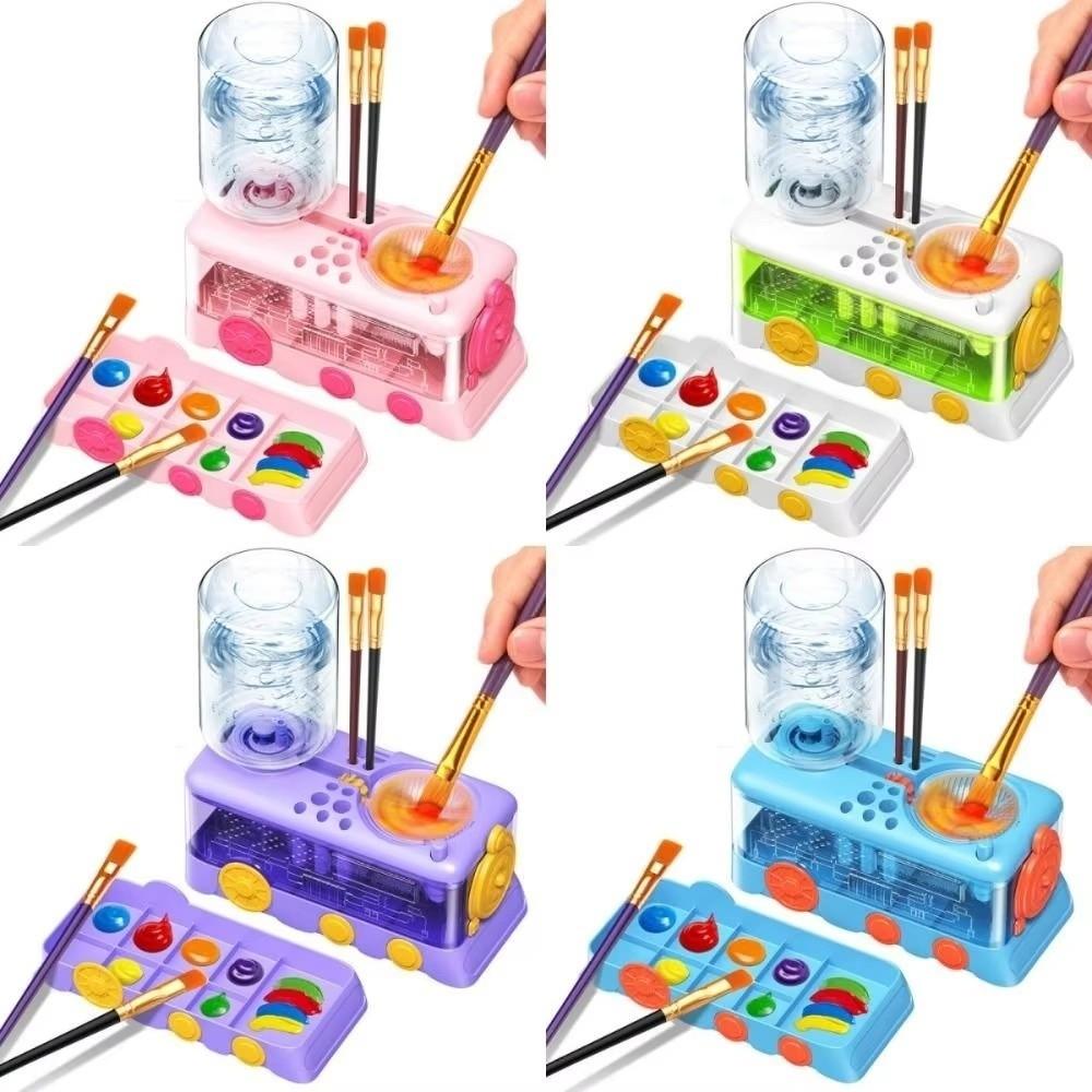 Multifunctional Paintbrush Rinse Pen Holder Calligraphy Paint Brush Cleaner Machine