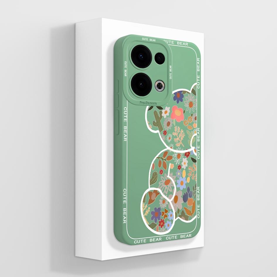 Für Oppo Reno13 Pro 12F F27 A3 NFC Realme C75 Realme 14 Pro Plus A40 A40m A60 Hülle Hübsche Avocado Weiche Flüssigkeit Silikon Stoßfeste Abdeckung für Oppo Shell