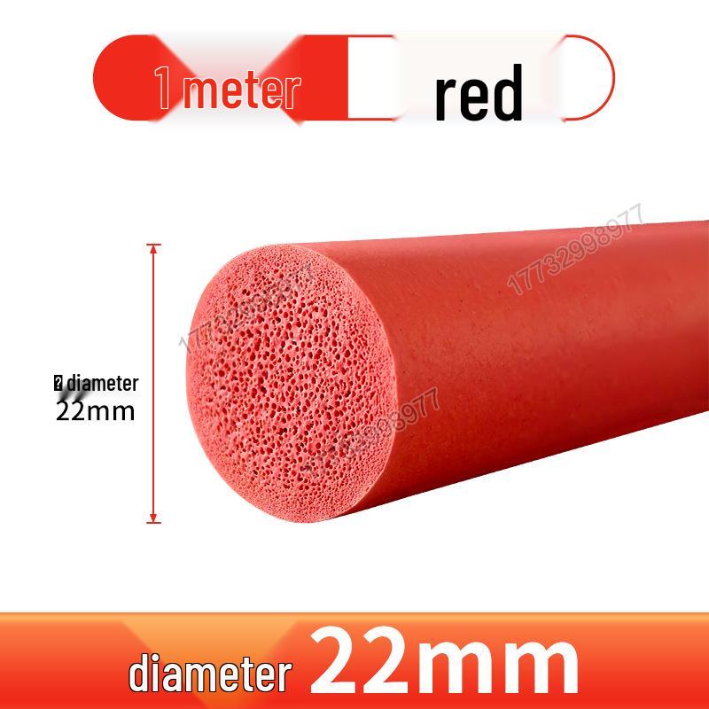 High-Temperature Silicone Foam Sealing Strip: Elastic, Soft Round Cord