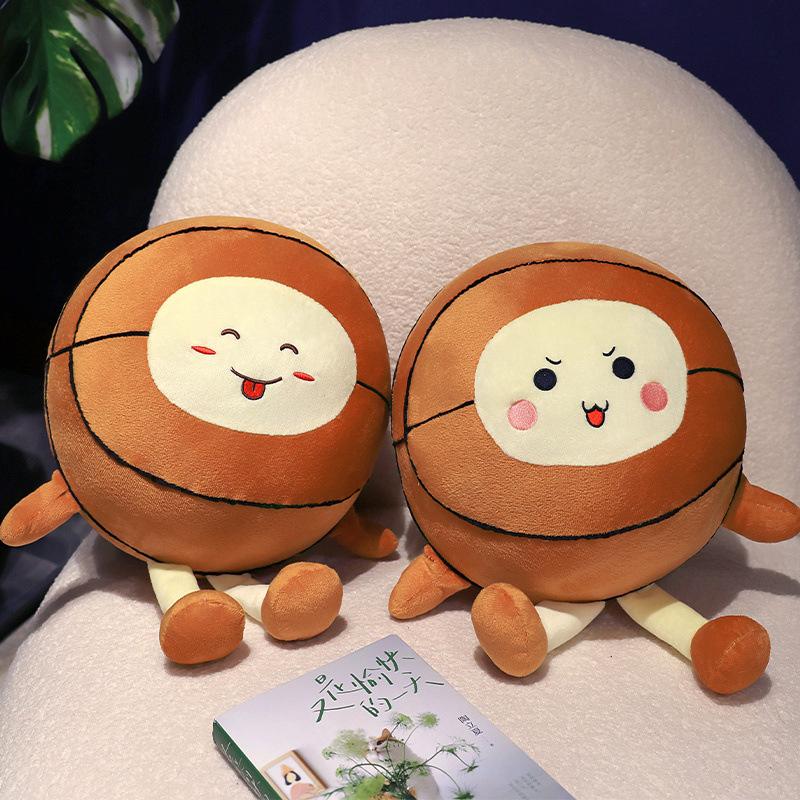 Creative Simulation Basketball Doll Cartoon Round Ball Plush Toy Doll Boy Sleeping Pillow Doll Gift