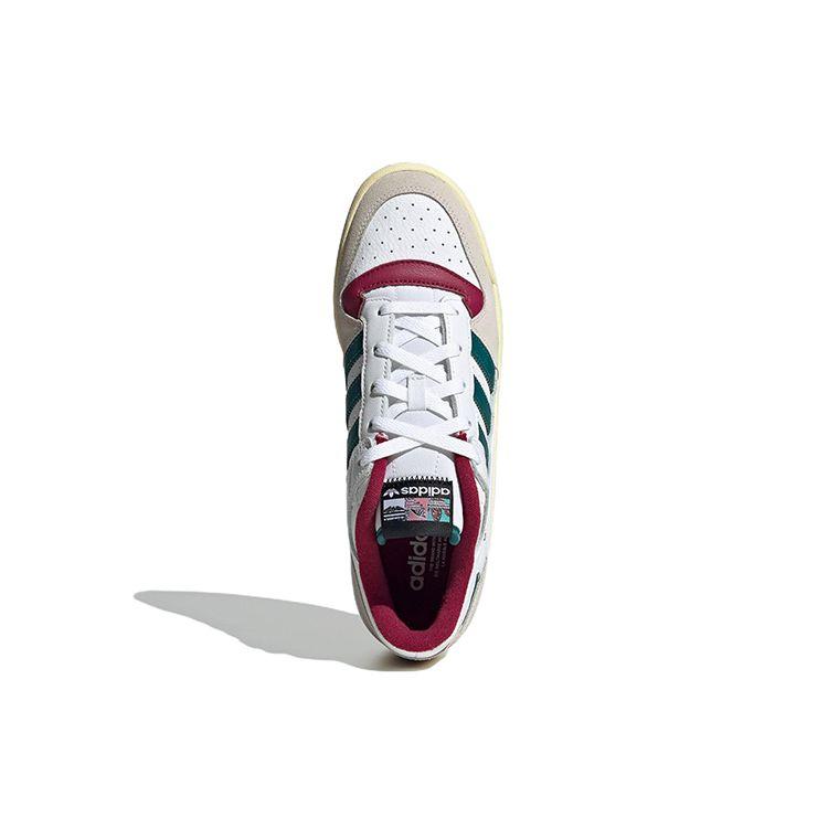 adidas Forum Low CL White Legacy Teal Unisex Sneakers Cloud-White Legacy-Burgundy HQ6874