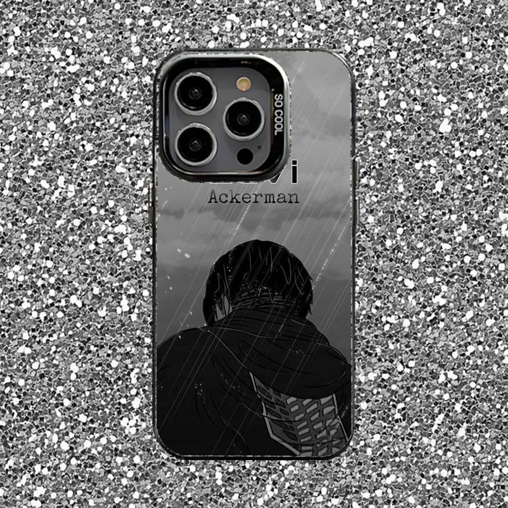 Levi Ackerman Phone Case For iPhone 16,15,14,13,12,11,Pro,XS,Max,Plus,Mini,SE Black Candy Matte Shockproof Cover