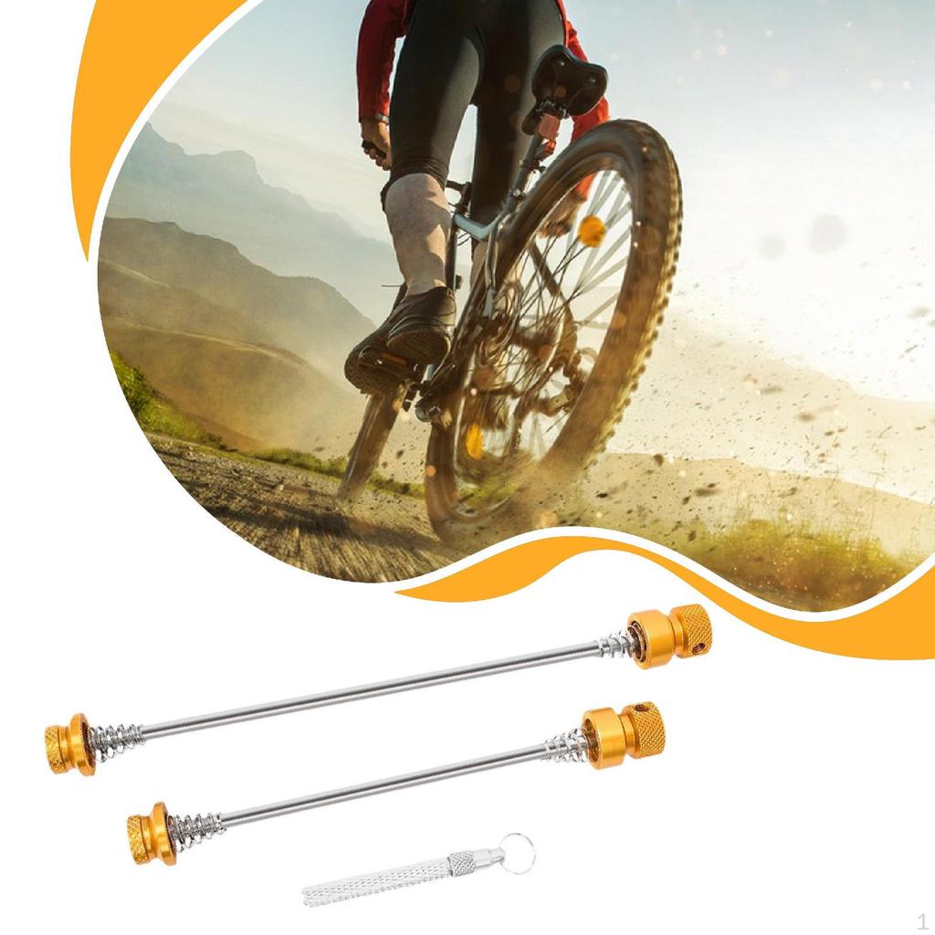 Bike Quick Release Skewer Axle Set Cycling Accessories Wheel Hub Clip Bolt Lever Replacement for