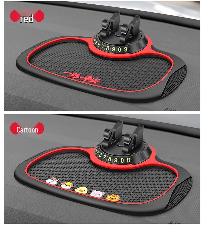 Multifunctional Car Anti-Slip Phone Holder & High-Temperature Resistant Dashboard Pad