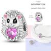 Copper Metal Hedgehog Mushroom Bead Component Pendant Bead Component Apple Secure Safety Chain Charm Bead Components Compatible With 4MM Aperture