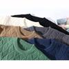 Japanese Style Round Neck Couple Sweater Plain Weave Style Casual Versatile Trendyy Men's Long-Sleeved Sweater