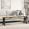 VidaXL Coffee Table Y-Frame, Side Table, Sofa End Table, Living Room Furniture, 160x40x45 Cm Pine Wood 3282712