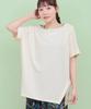 Titicaca Sakariba Shoulder Chirori Dolman Short Free OSJBC115 Pullover, Sleeve, One-Point Slit, Women's, Size, Ivory,