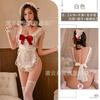 Sexy lingerie sexy bow lace-up little maid cosplay hot apron perspective home pajamas uniform