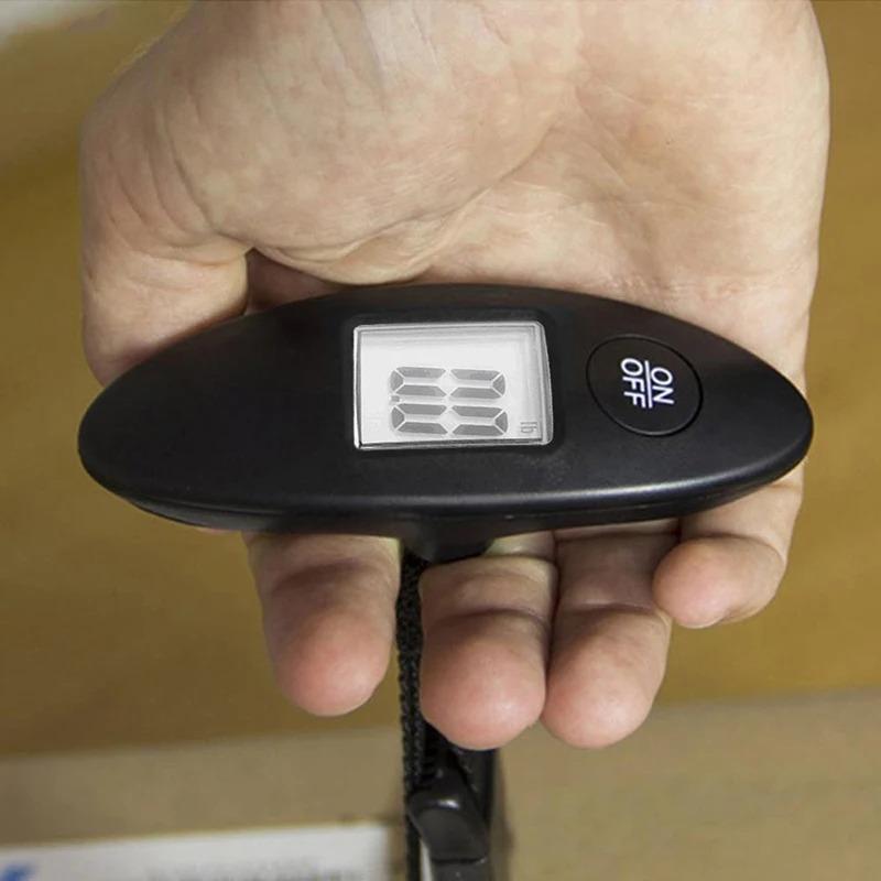 40 kg/100 g Tragbare Gepäckwaage Hochpräzise Reise Digitale Hängewaage Mit Gurtband LCD Digitale Elektronische Gepäckwaage