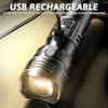 Strong Light Ultra Bright 2000LM LED Flashlight USB Rechargeable Long Range Zoom Tactical Torch Outdoor Camping Fishing Lantern