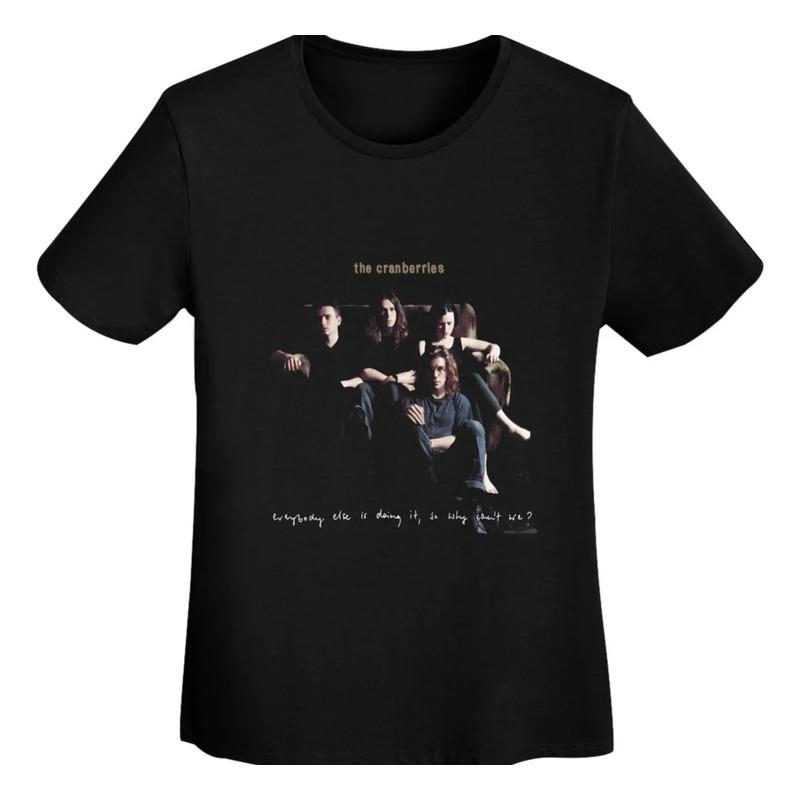 Camiseta The Music Cranberries Para Mujer, Manga Corta, Grac