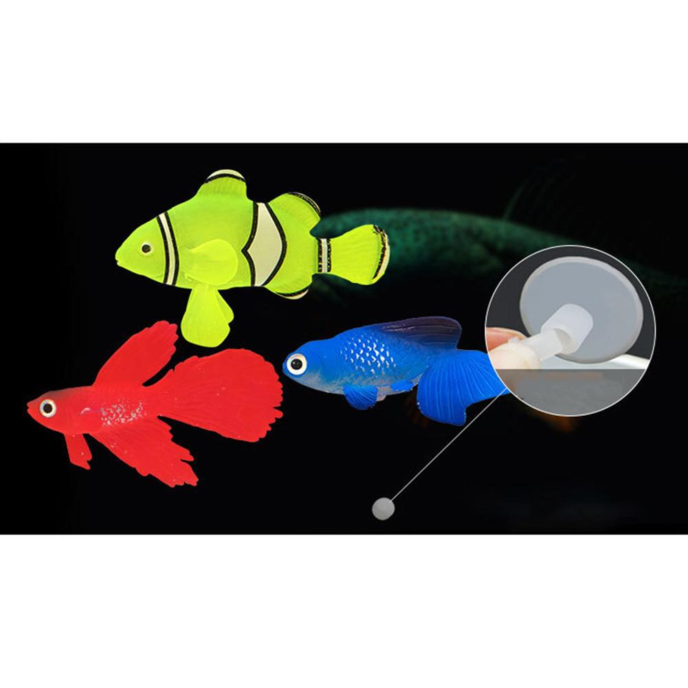 Luminous Artificial Simulation Goldfish Silicone Floating Fake Fish For Aquarium Fish Tank Decoration