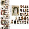 Christmas Cat Acrylic Advent Calendar With 24 Decor Slots For Holiday Celebrations