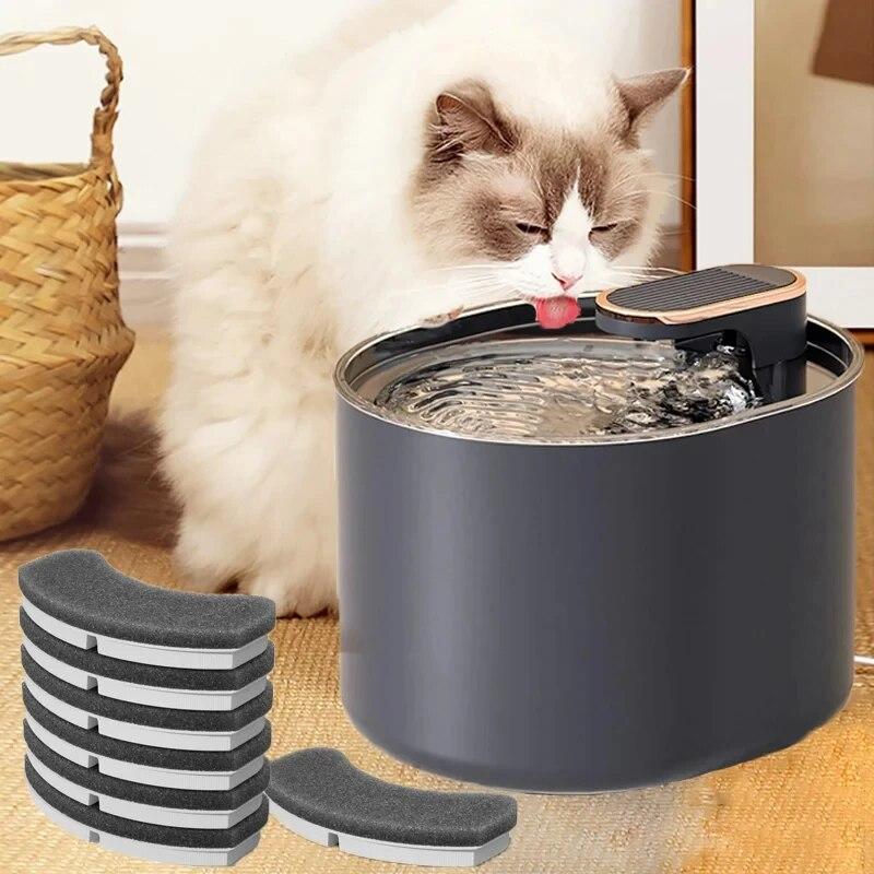 

3L Functional Model Auto Cat Water Fountain Filter Automatic Sensor Drinker